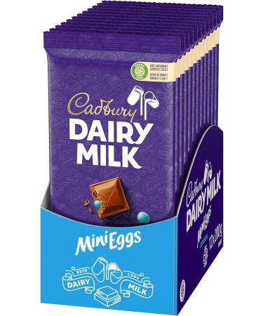 Cadbury Dairy Milk Mini Eggs Chocolatey Candy Bars 200 g (Pack of 12) - Buy Online on GoSupps.com