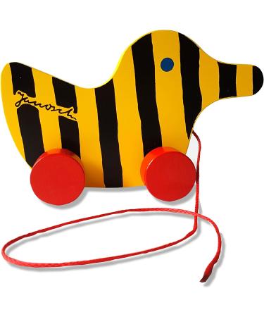 Buy Janosch Large Wooden Tiger Duck with String - Unique International Shipping - Buy Online on GoSupps.com