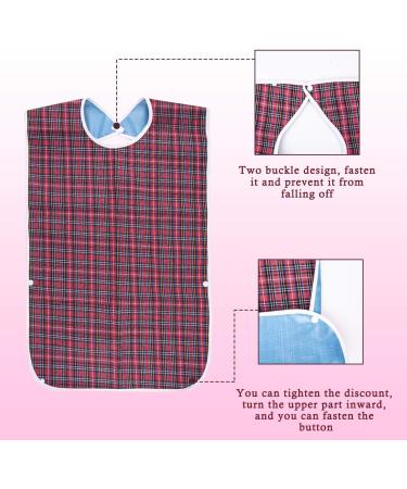 Waterproof Adult Dining Bibs - 2 Pack for Men & Disabled - Clothing Protector, Elderly Feeding Bibs - Buy Online on GoSupps.com
