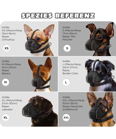 Bonthee Dog Muzzle - Soft Breathable Mesh for Small & Medium Dogs | Adjustable Reflective Puppy Muzzlers for Grooming & Safety - Buy Online on GoSupps.com