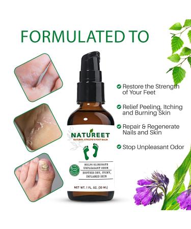 Natureet Athletes Foot Cream - Natural Anti-Itch Formula with Tea Tree Oil - 1 oz - Buy Online on GoSupps.com