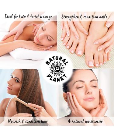 Natural Planet Jojoba Oil 100ml - Cold Pressed, 100% Pure & Vegan for Hair Growth, Eyebrow, and Eyelash Care - Buy Online on GoSupps.com