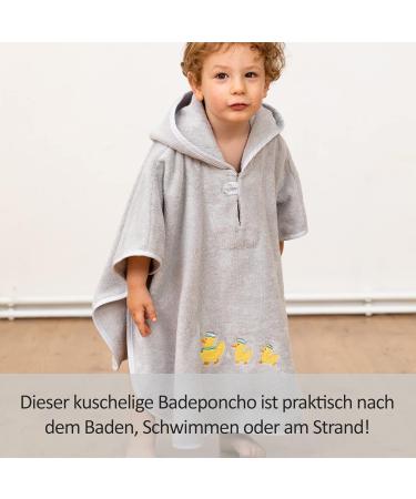 Smithy Bath Poncho for Kids | 100% Cotton Terry Cloth | Baby & Toddler Hooded Bathrobe for Girls & Boys - Buy Online on GoSupps.com