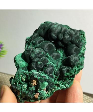 Beautiful Malachite raw Stone Natural Crystal Decoration Home Goods JITZEGMD (Size : 240-250g)