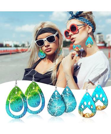 5 PCs Resin Earring Shapes Mold | DIY Pendant Kit for Earrings & Necklaces - 3 Pair Tear Designs - Buy Online on GoSupps.com
