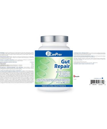 CanPrev - Gut Repair 90 Capsules - Dietary Supplement with Digestive Enzymes & Bovine Colostrum - Promotes Digestive Health - Pure Digestive Enzymes for Gut Maintenance - Buy Online on GoSupps.com