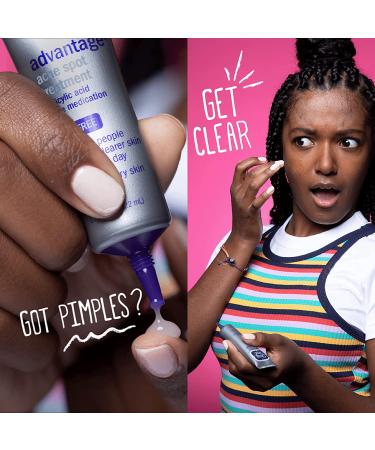 Clean & Clear Advantage Acne Spot Treatment Gel Cream 2% Salicylic Acid | Witch Hazel Oil-Free Pimple Cream 0.75 fl oz (Pack of 3) - Buy Online on GoSupps.com