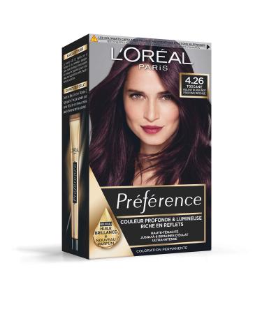L'Or al Paris Permanent Hair Colour Preference: Tuscany (4.26) Intense Purple Tuscany (4.26) Intense Violine