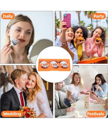 3 Pairs Self Adhesive Eyelashes Reusable False Eyelashes Pre Glued Eyelashes Stick on Eyelashes Long Thick Eyelashes No Glue/Eyeliner Needed Waterproof and Easy to Put on - Buy Online on GoSupps.com