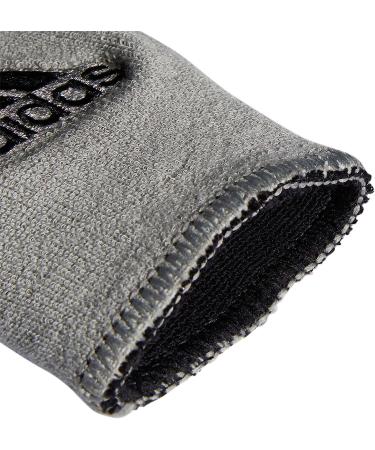 adidas Interval Large Reversible Wristband Black/Aluminum - Pack of 2, One Size - Buy Online on GoSupps.com