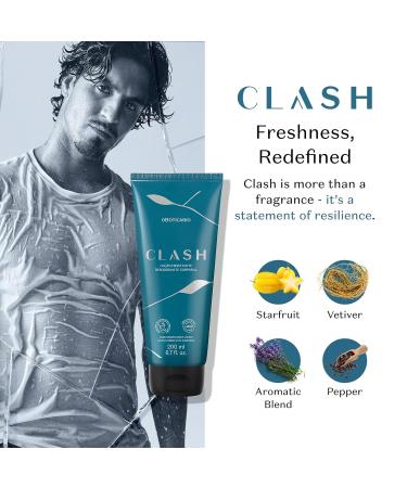 O Botic rio Clash Body Lotion for Men, Bold Foug re Fresh Fragrance & Lightweight Hydration, 6.76 Ounce (200ml) - Buy Online on GoSupps.com