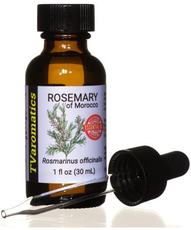 TVaromatics Rosemary of Morocco 100% Pure Essential Oil 1 fl oz (30 mL) - Rosmarinus officinalis