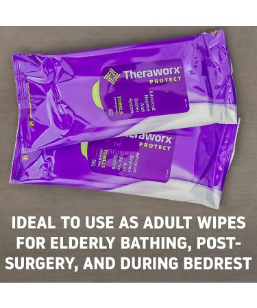 THERAWORX PROTECT Hygiene Towels - 8 Count (Pack of 3) | Advanced Barrier System - Buy Online on GoSupps.com