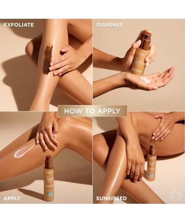 L'Oreal Paris Sublime Bronze Hydrating Self Tanning Serum-In-Lotion Self Tanner for Face and Body with Coconut Water and Hyaluronic Acid Provides Natural-Looking Color & 72 HR Hydration 5 Fl Oz - Buy Online on GoSupps.com