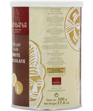 Monbana Tresor Au Chocolate Blanc 500 g - Buy Online on GoSupps.com
