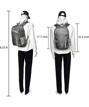 WATERPROOF Foldable Backpack for Outdoor Sports - Grey - Buy Online on GoSupps.com