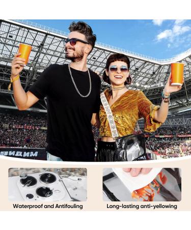 Ferlord Transparent Stadium Bag - Adjustable Women's Wallet for Events | Black-Bohemia - Buy Online on GoSupps.com