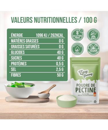 Easy Yummy Pectin powder (250 g) Pectin for making jams vegetarian substitute for gelatin - Buy Online on GoSupps.com