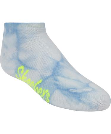 Skechers Girls' 6 Pack Low Cut Socks + 3 Pack Hair Ties 7-8.5 Multi - Set of 9 Accessories for Girls - Buy Online on GoSupps.com