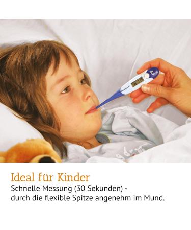 Domotherm Rapid Digital Fever Thermometer for Babies & Children - Accurate 2 Decimal Places Memory Function Flexible Tip - Fast International Shipping - Buy Online on GoSupps.com