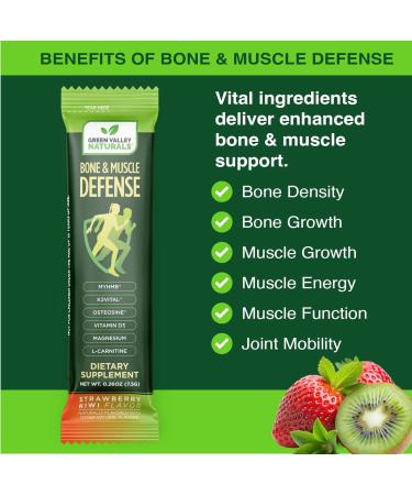 GREEN VALLEY NATURALS Bone and Muscle Defense Stick Pack Health Support for Women & Men - Buy Online on GoSupps.com