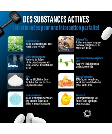 Joint Essentials Compl ment alimentaire pour les articulations avec Collavant N2 collag ne de type II Glucosamine + chondro tine + MSM + acide hyaluronique + vitamine C 180 comprim s 5352mg - Buy Online on GoSupps.com