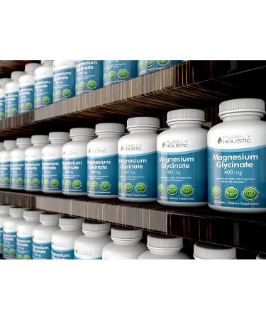 Magnesium Glycinate 400mg Tablets - 270 Count, Highly Bioavailable, Vegan, Non-Buffered for Cramp Defense - Buy Online on GoSupps.com