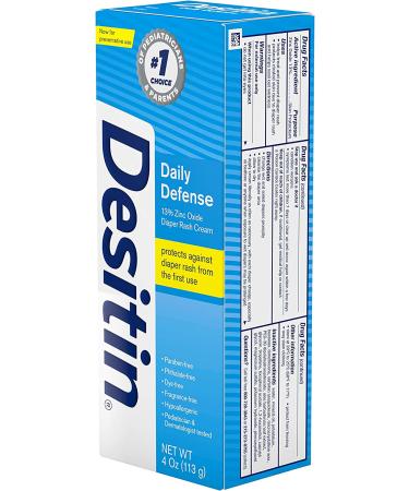 Desitin Diaper Rash Cream Daily Defense 4 oz - Soothing Protection for Baby's Skin - Buy Online on GoSupps.com