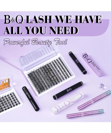 Lash Cluster Glue 10 ML - Waterproof Black Bond for Eyelash Extensions | Lasts 48-72 Hours | Includes Brushes & Tweezers - B&Qaugen - Buy Online on GoSupps.com