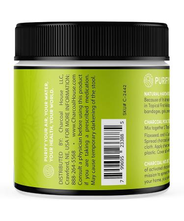 Hardwood Activated Charcoal Powder 5oz - Topical First Aid | Active Charcoal for Skin Care - Buy Online on GoSupps.com