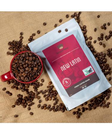 Brown Bear New Latin Blend Dark Roast Ground Coffee 227g - Strength 5 - For French Press, Cafetiere, Filter, Drip, V60, Aeropress - Supports Free The Bears - 1 Pack - Buy Online on GoSupps.com
