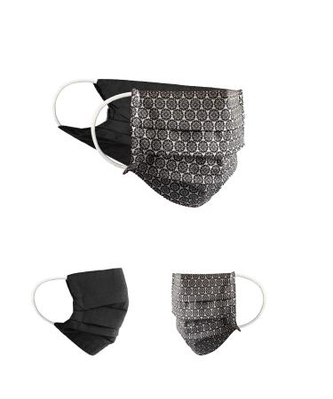 BAF Community Masks 2 via Pack Set Unisex makeshift mask Wendbar Mundschafts Mund and nose protection turning mask with motif cotton bci washable 1 piece (2 pack) white/black-4 - Buy Online on GoSupps.com