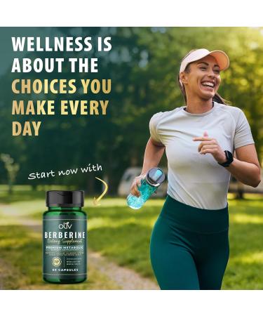 oliv Pure Berberine Supplement Capsules Berberine HCI 1000mg - Natural Metabolic Support with 200mg Bitter Melon Fruit Extract and 50mg Banaba Leaf 2 Veggie Capsules Daily (30 Servings) - Buy Online on GoSupps.com