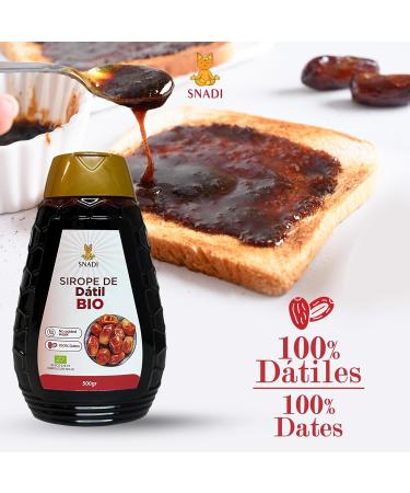 Snadi - 100% Organic Date Syrup 480g | Natural Sweetener | Low Calorie | Source of Vitamins and Minerals | Delicious Flavor - Buy Online on GoSupps.com