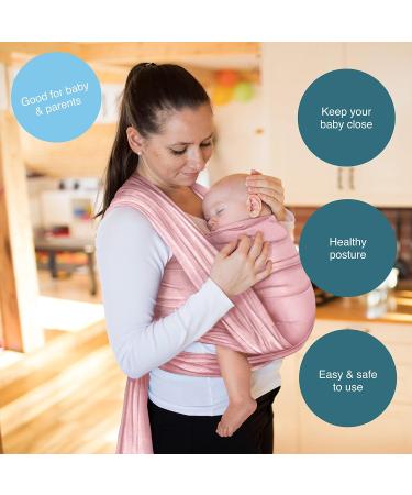 Rose Baby Wrap Carrier | Soft Cotton Blend | For Newborns & Babies Up to 15Kg - Buy Online on GoSupps.com
