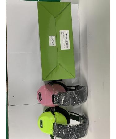 Dr.meter Children Ear Defenders NRR 27dB Protective Earmuffs | Noise Blocking Ear Muffs for Kids | Adjustable Headband | Green & Pink - Buy Online on GoSupps.com