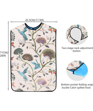 Newthinking 3 Pack Adult Bibs with Crumb Catcher - Washable & Reusable Clothing Protectors for Elderly, Disabled - Ideal for Eating - Buy Online on GoSupps.com