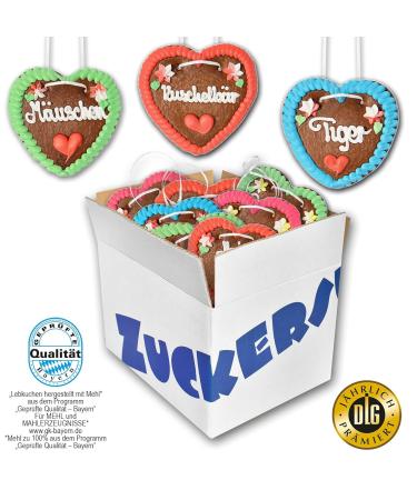 Buy Gingerbread Hearts - 10 Piece Oktoberfest Lebkuchen from Munich | Original Fresh Confectionery | Unique Pet Seed Sayings | Affordable Prices - Buy Online on GoSupps.com