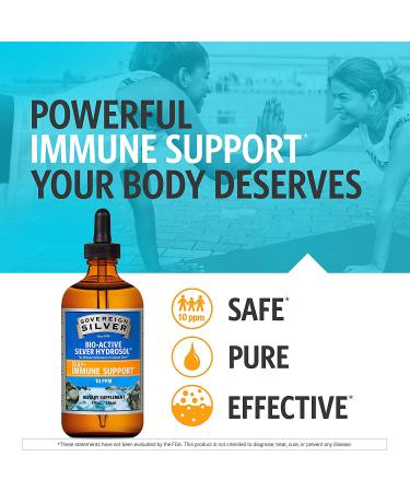 Sovereign Silver Bio-Active Silver Hydrosol Dropper 8 fl oz - 10 PPM | Pure Antimicrobial Supplement - Buy Online on GoSupps.com