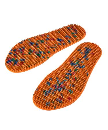 LYAPKO Acupuncture Shoe Insoles Foot Therapy Massager 2088 Needles 5 Ag - size US W15.5 M14 / EU 48. Premium Reflexology Unique Patented Acupressure Massage Tool
