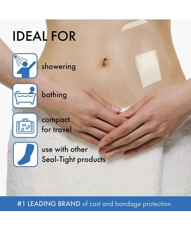 Seal-Tight Shield Shower Patch - Waterproof Bandage Cover for Showering (5/pkg), Latex-Free, Made in USA - Buy Online on GoSupps.com