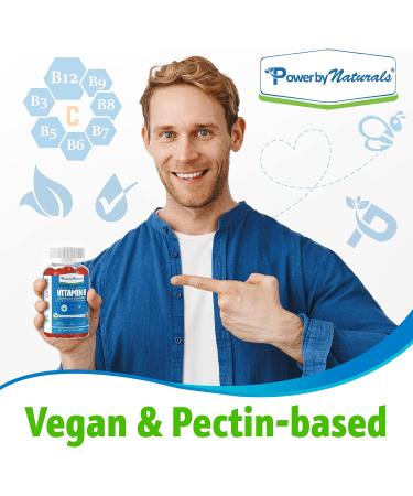 Plant-Based Vitamin B Complex Gummies for Adults - Vegan Formula - Energy, Mood Boost - Non-GMO - 60 Ct - Buy Online on GoSupps.com