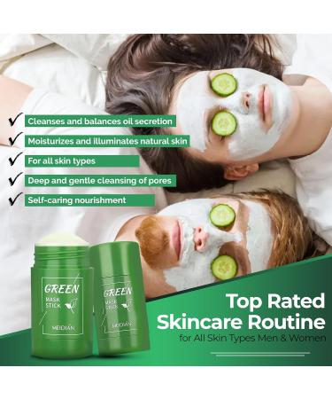 Meidian Green Tea Mask Deep Clean Pores Remove Blackheads Balance Oil & Water Moisturize Skin Suitable for All Skin Types | International Shipping - Buy Online on GoSupps.com