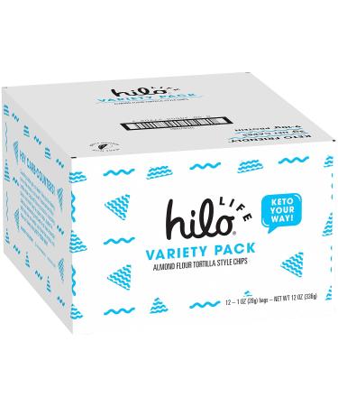 Hilo Life Low Carb Keto Friendly Tortilla Chip Snack Bags 4 Flavor Variety Pack - Nacho Cheese, Ranch, Spicy Salsa, Ultimate Taco (12 Count) - Buy Online on GoSupps.com