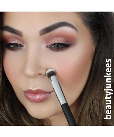 Mineral Powder Eyeshadow Makeup Brush - Small Mini Round Top Kabuki Brush for Blending Smoky Eye - Cruelty-Free Synthetic Dome Brush for Setting Concealer Liquid Cream Cosmetics - Buy Online on GoSupps.com