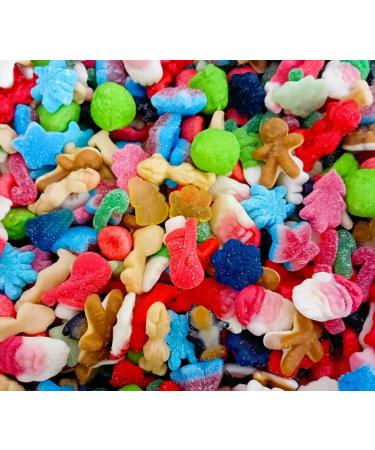 Large Resealable Pouch of Christmas Jelly Festive Treats - Christmas Sweets Mix full of Retro Xmas Jelly Pick N Mix Candy Sweets - Buy Online on GoSupps.com