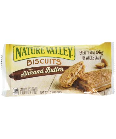 Nature Valley Sandwich Biscuit with Almond Butter (30 count), 1.35 oz/pouch