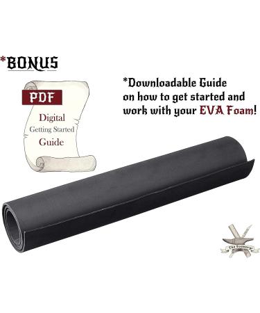 EVA Foam Cosplay Sheet 6mm Thick - Black/White - Large 35x59 - Ultra High Density 85 kg/m3 - The Foamory - Buy Online on GoSupps.com