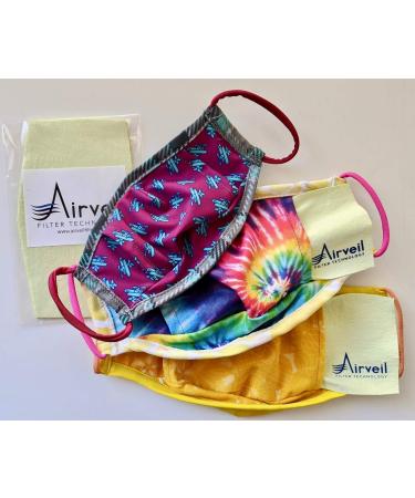 Airveil Nanotechnology Face Mask Filters (2 pack) - Made in USA | Breathable & Superior to Activated Carbon - Buy Online on GoSupps.com