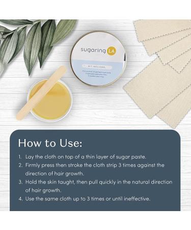 SugaringLA Muslin Cotton Sugaring Strips - Body & Facial Hair Remover - Reusable (15 Pieces) - Buy Online on GoSupps.com